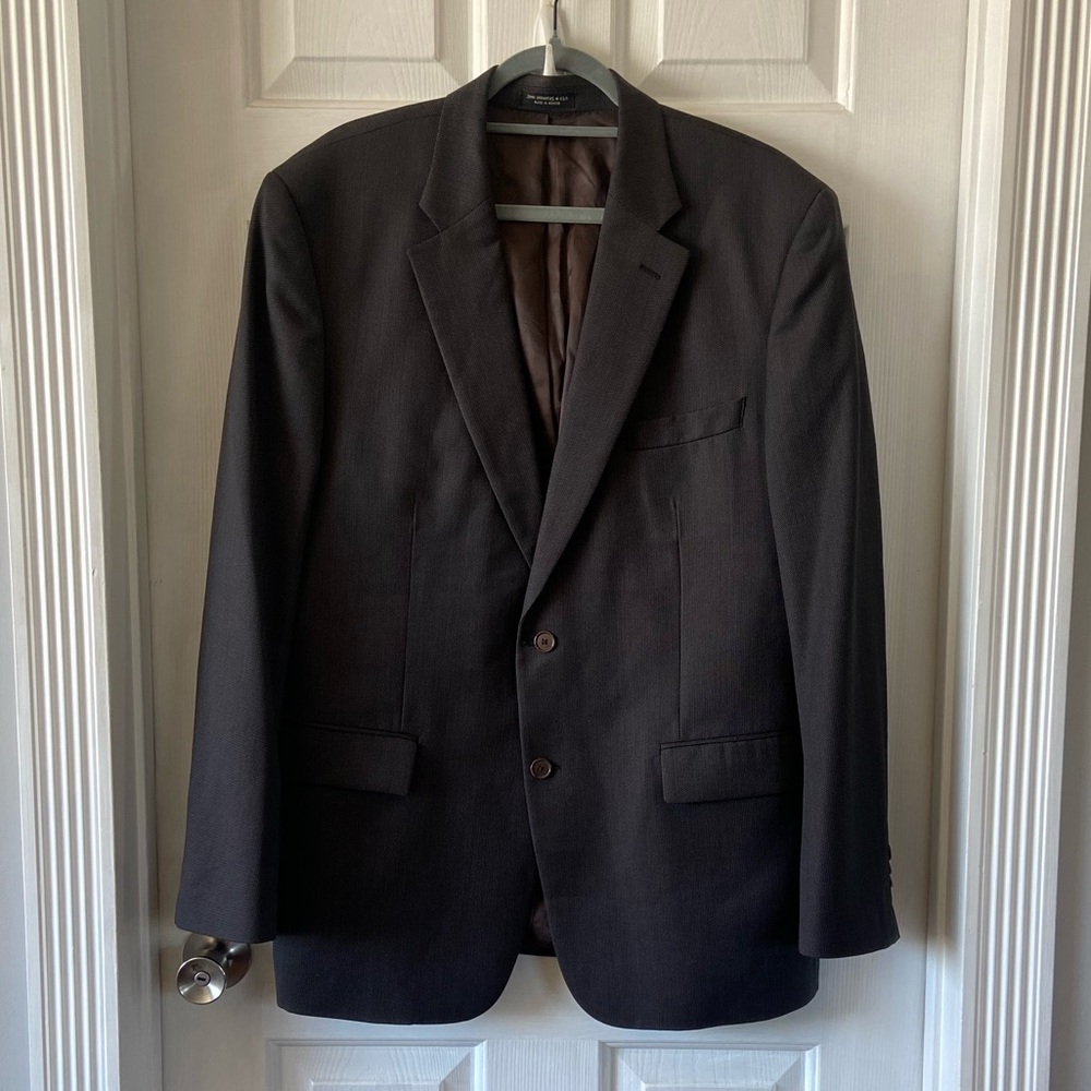 John Varvatos USA Blazer 2 Button Brown Size 46R